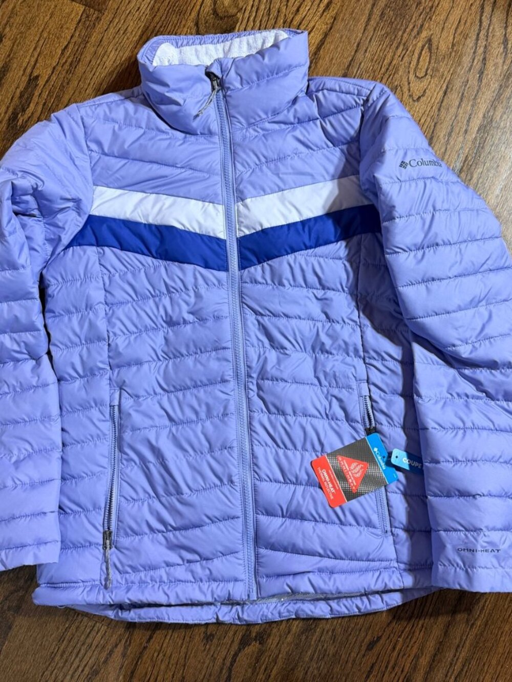 Columbia Women's White Out 1.0 FS Jacket Omni-Heat Puffer NWT - Size L